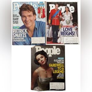 People Magazine Special Editions Collection Bundle Patrick Swayze Liz Taylor